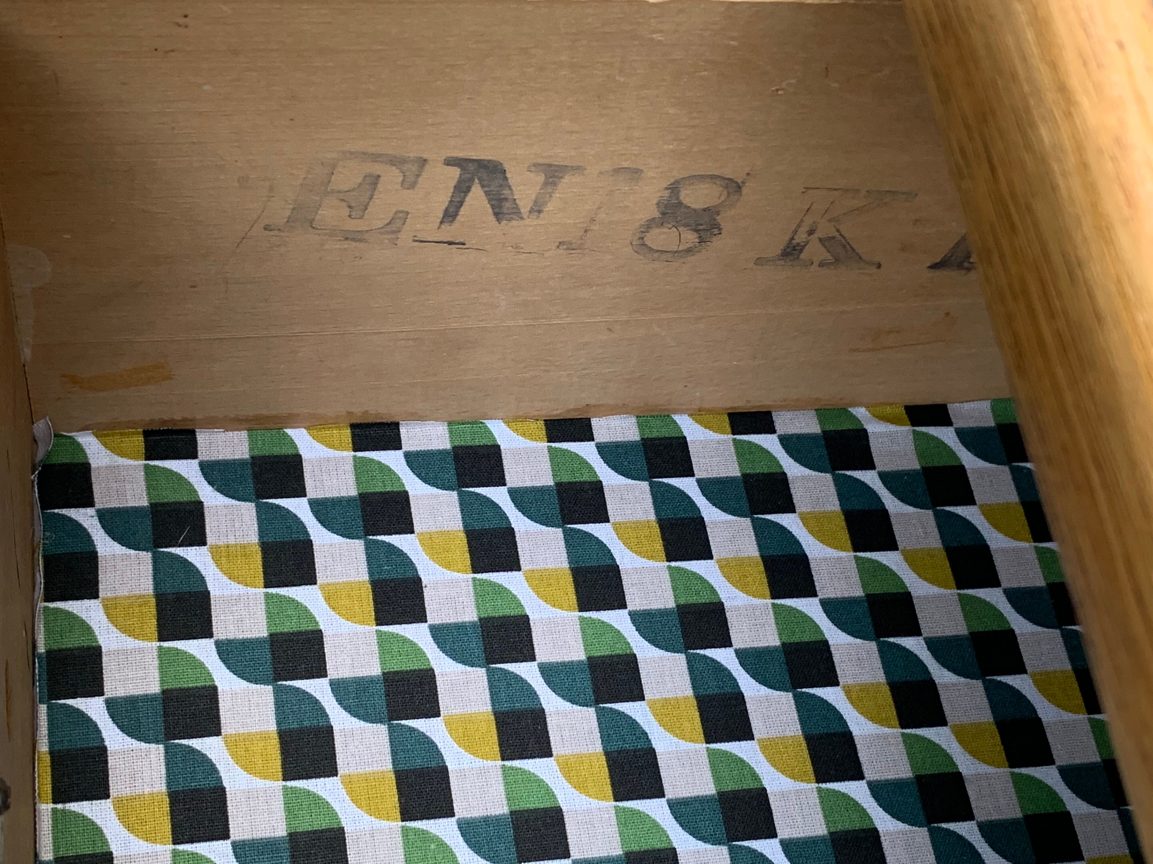 1950s schoolmaster's desk in solid oak
