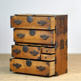 Japanese Tansu chest of drawers, circa 1870