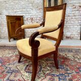 Fauteuil en acajou d’époque Empire XIX eme siècle