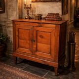 Low buffet in solid cherry wood from the 19th century (shallow)