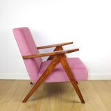 Fauteuil vintage B-310 VAR rose jade structurel années 1970 - 2 exemplaires disponibles