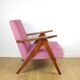 Vintage armchair B-310 VAR pink Jade structural 1970s - 2 pieces available