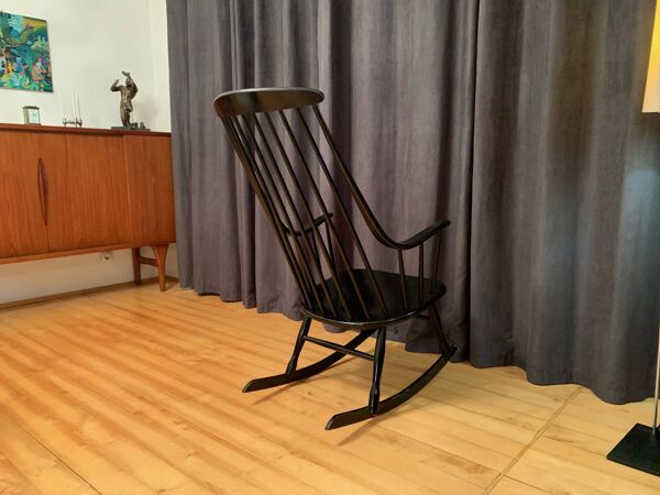 Grandessa rocking chair by Lena Larsson, Nesto, Sweden, 1960s