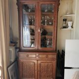 Buffet two 19th century glazed body Louis Philippe has customised