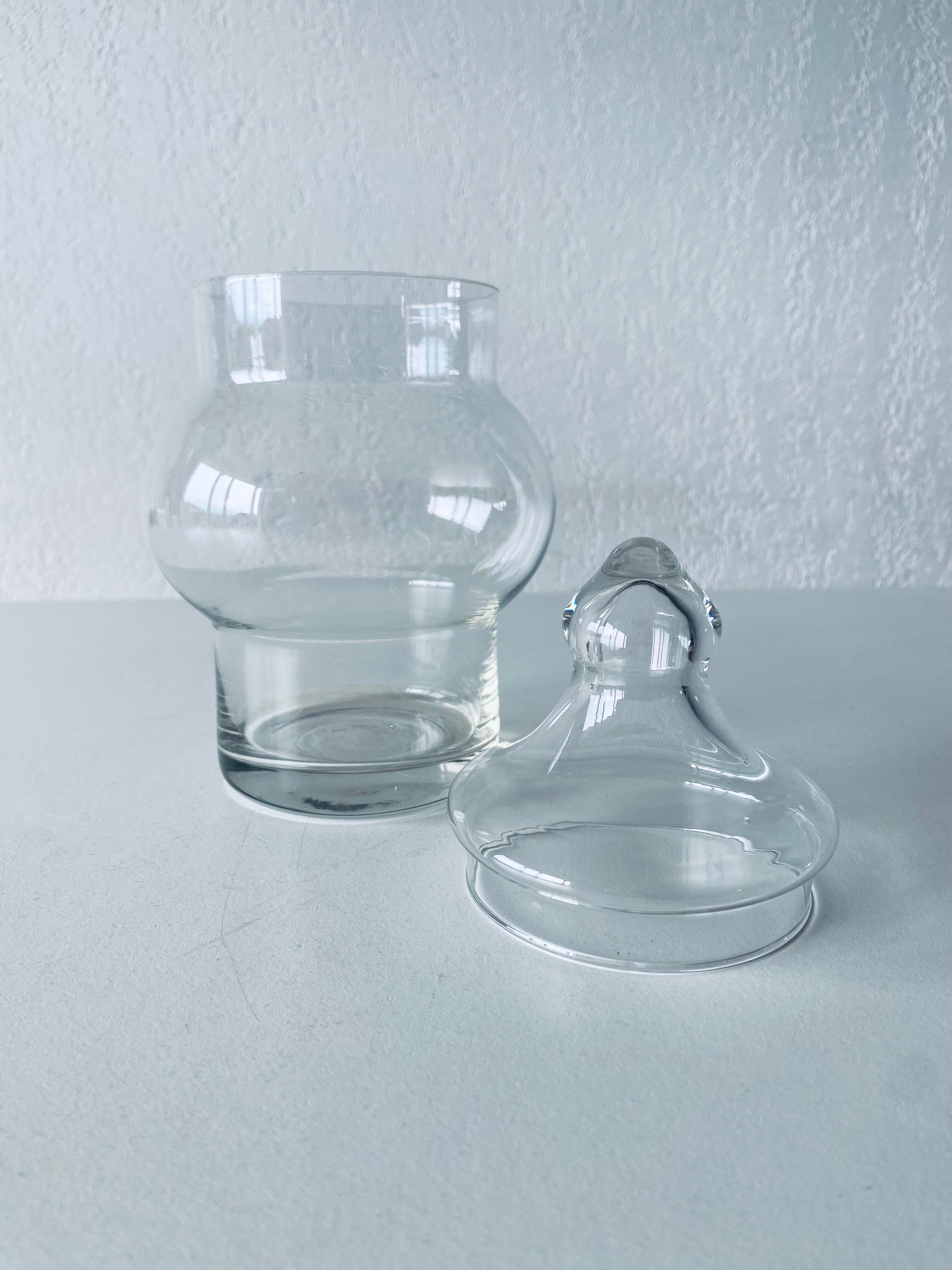 Apothecary shaped glass bottle