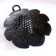Artisanal embossed metal tripod dish