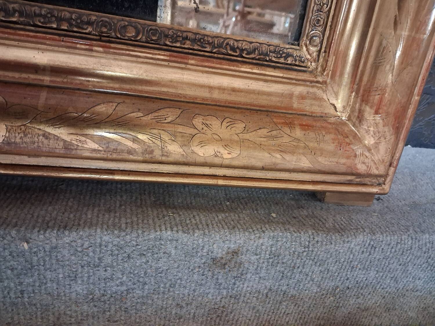 Louis Philippe period mirror 132 x 97