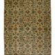 Vintage Turkish Floral Rug Orange and Green 263 x 158 cm