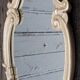 Silver wooden mirror 55 x33 cm