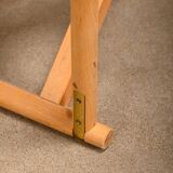 Mogens Koch MK16 Folding Chair in Beech Wood and Canvas for Rud Rasmussen, DK