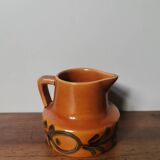 Vintage ceramic milk pitcher carafe signed and numbered