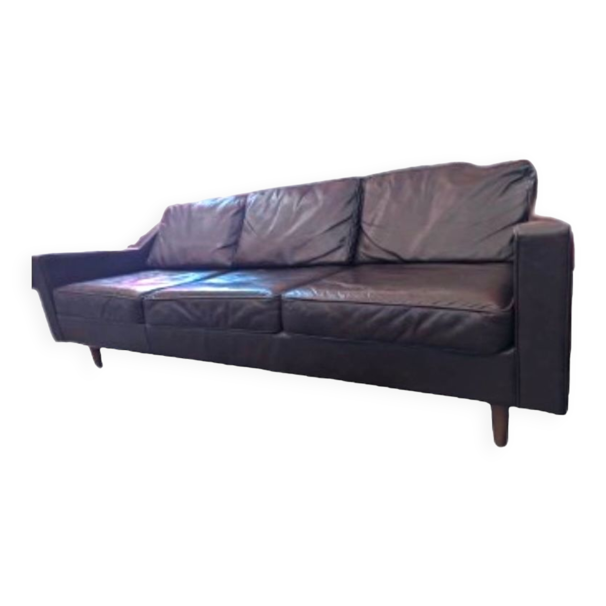 4 seater genuine leather sofa