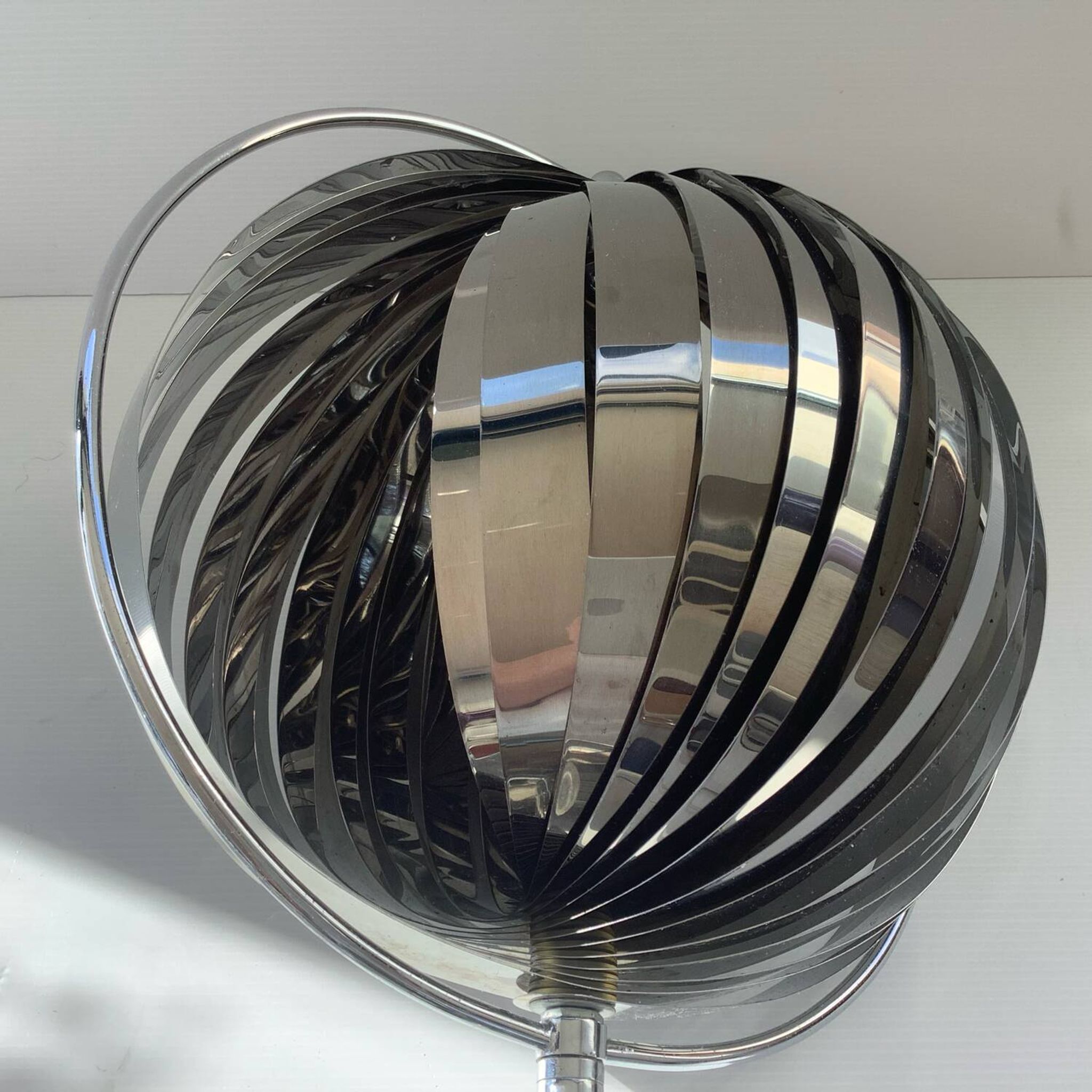 Moon Kare Designer Lamp 80’s Chrome Vintage Inspiration Vernon Panton