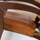 Tiahuanaco design tooled leather folding armchair by Angel Pazmino, Ecuador