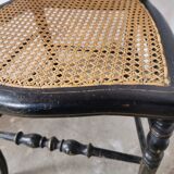 Black chair Napoleon III year, with gilding