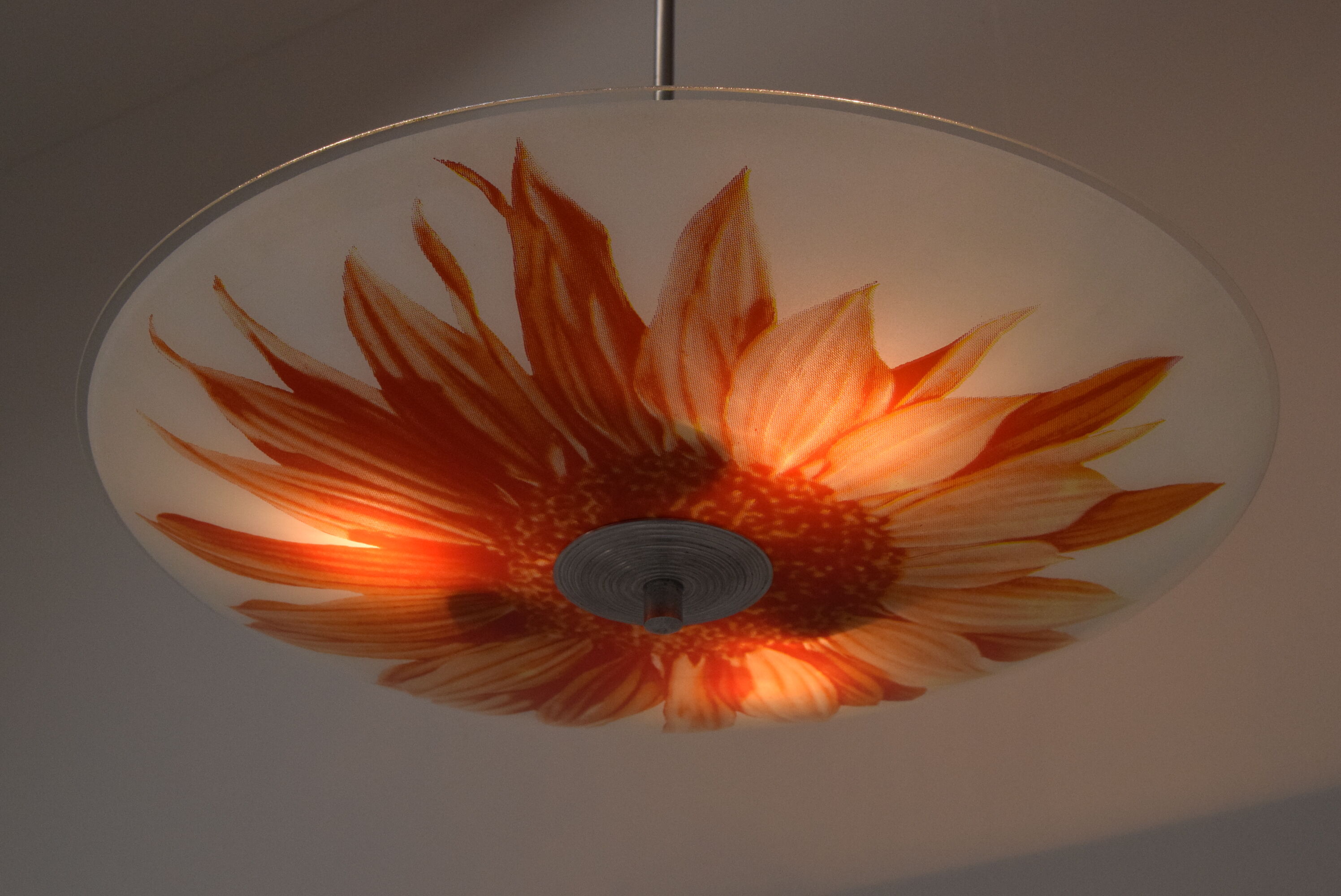 Mid-century glass pendant,1960's.