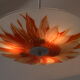 Mid-century glass pendant,1960's.