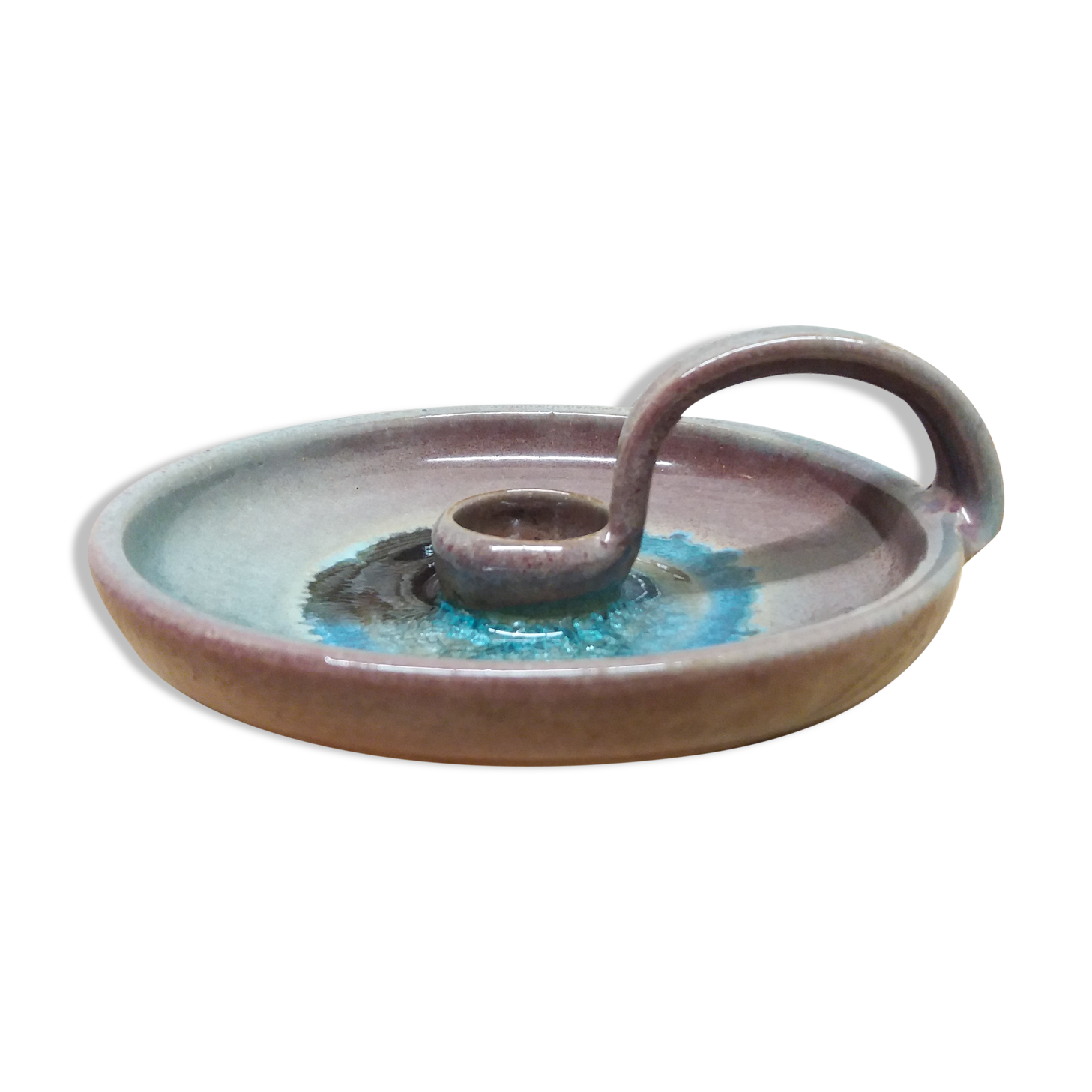 Ceramic cellar rat candlestick