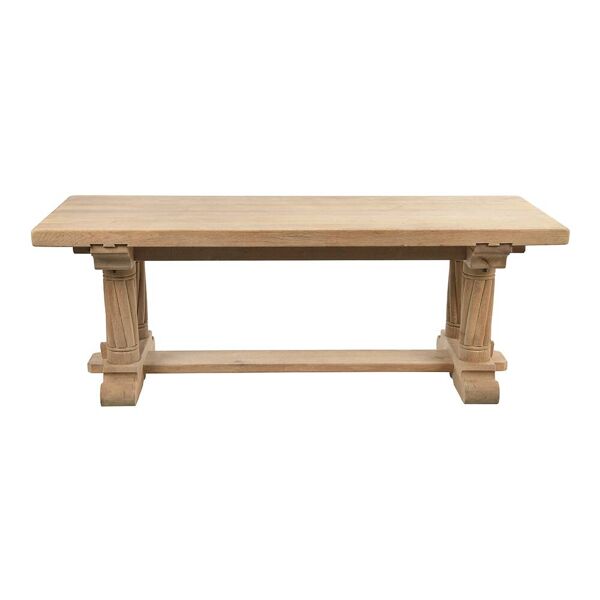 Table haute en bois brut