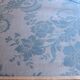 grande nappe de campagne damassée bleu et blanc 4m50 x 1m60