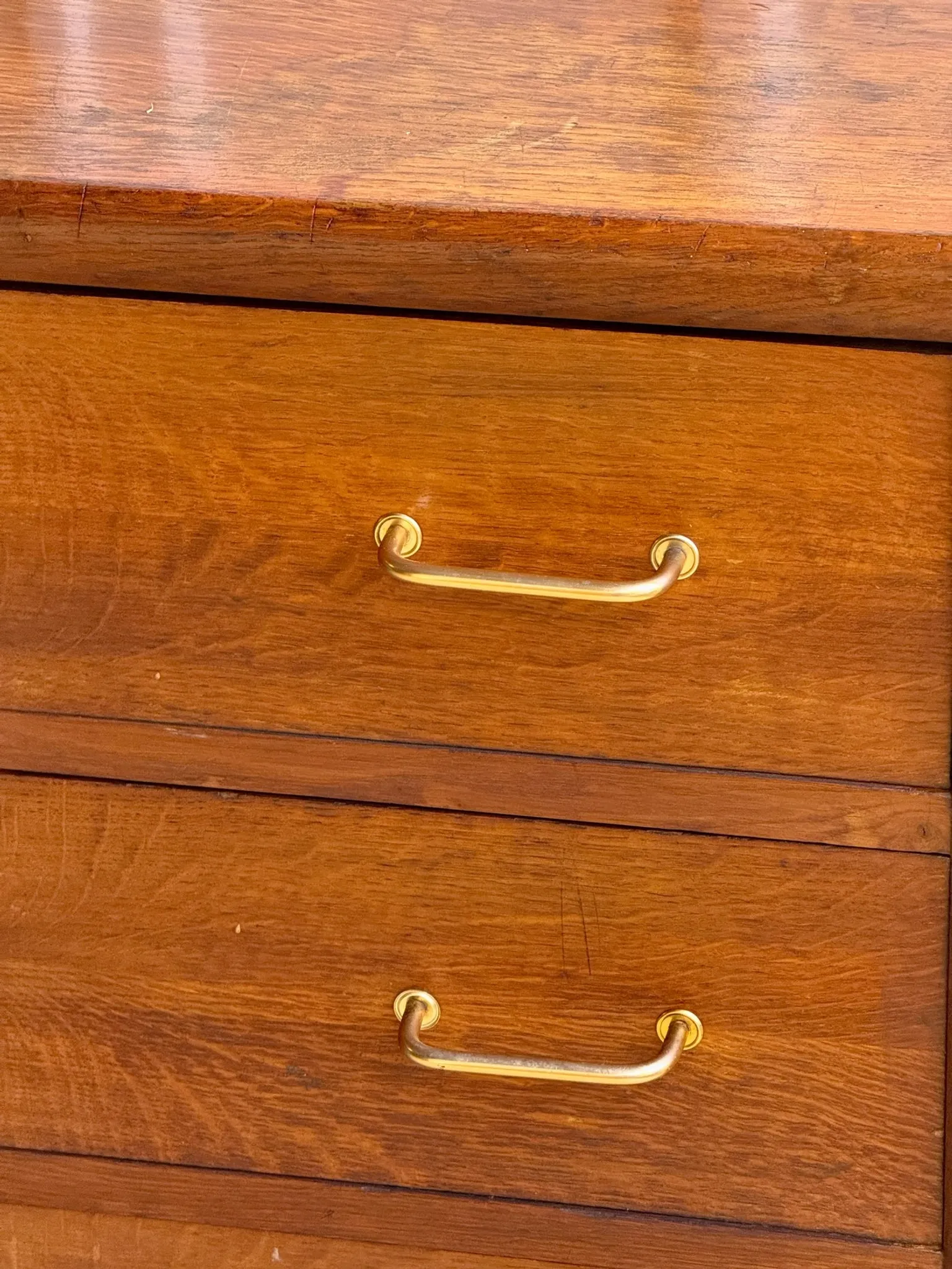 Vintage wooden chest of drawers with tapered legs - 1950s/60s