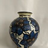 Large Vase In Scandinavian Art Deco Ceramic