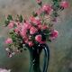 Old HST Still Life with Roses circa 1900 signed Martih 65x54 cm D151