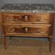 Commode Sauteuse Louis XVI en Noyer Fin XVIIIe