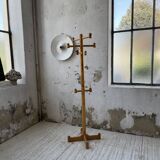 80s pine coat rack