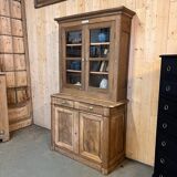 Two-part buffet in raw oak