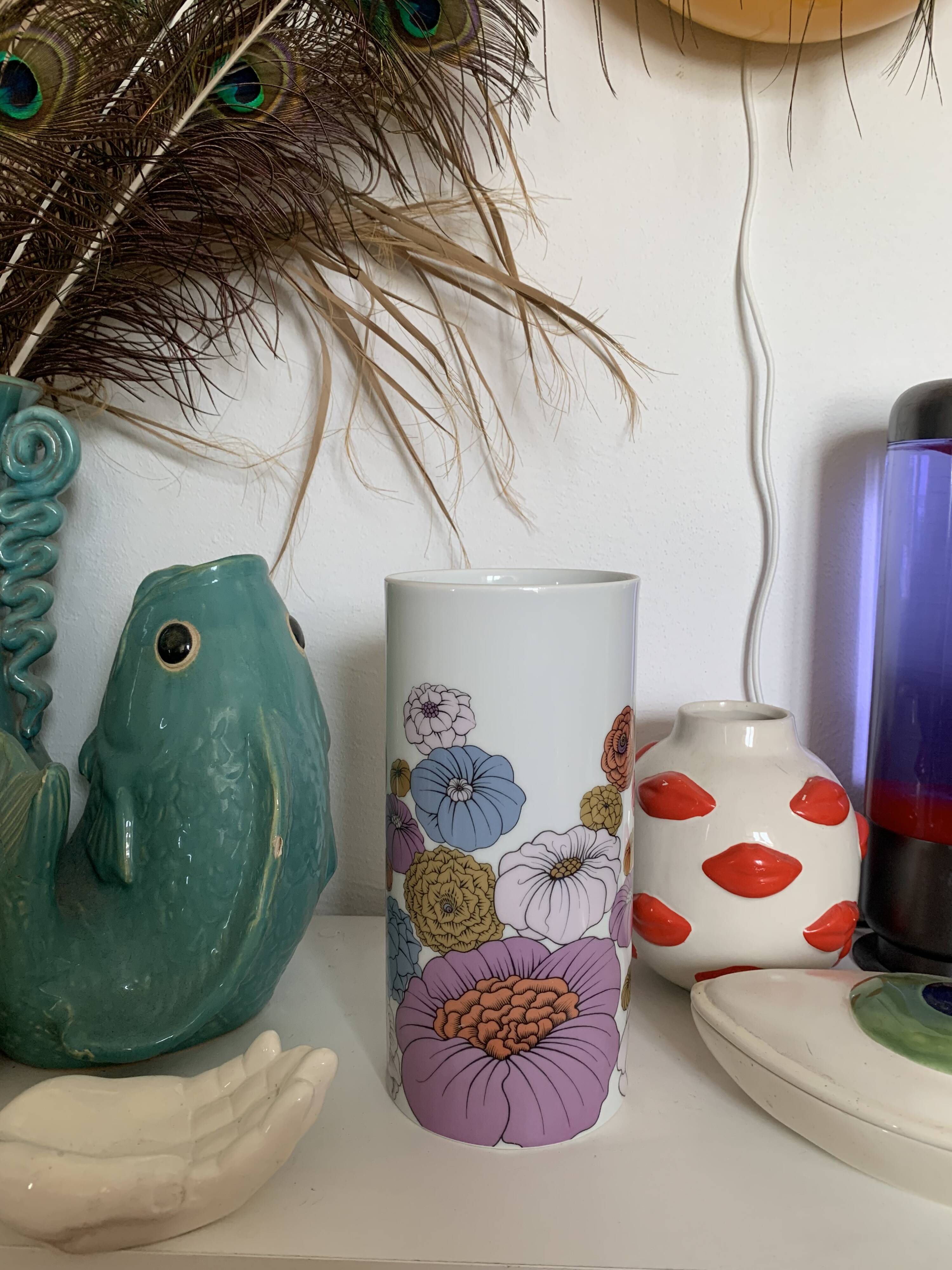 Vintage cylindrical vase Rosenthal