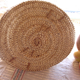 Straw woven laundry basket, vintage 6