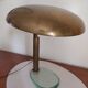 Italian Desk lamp  1950 brass and glass