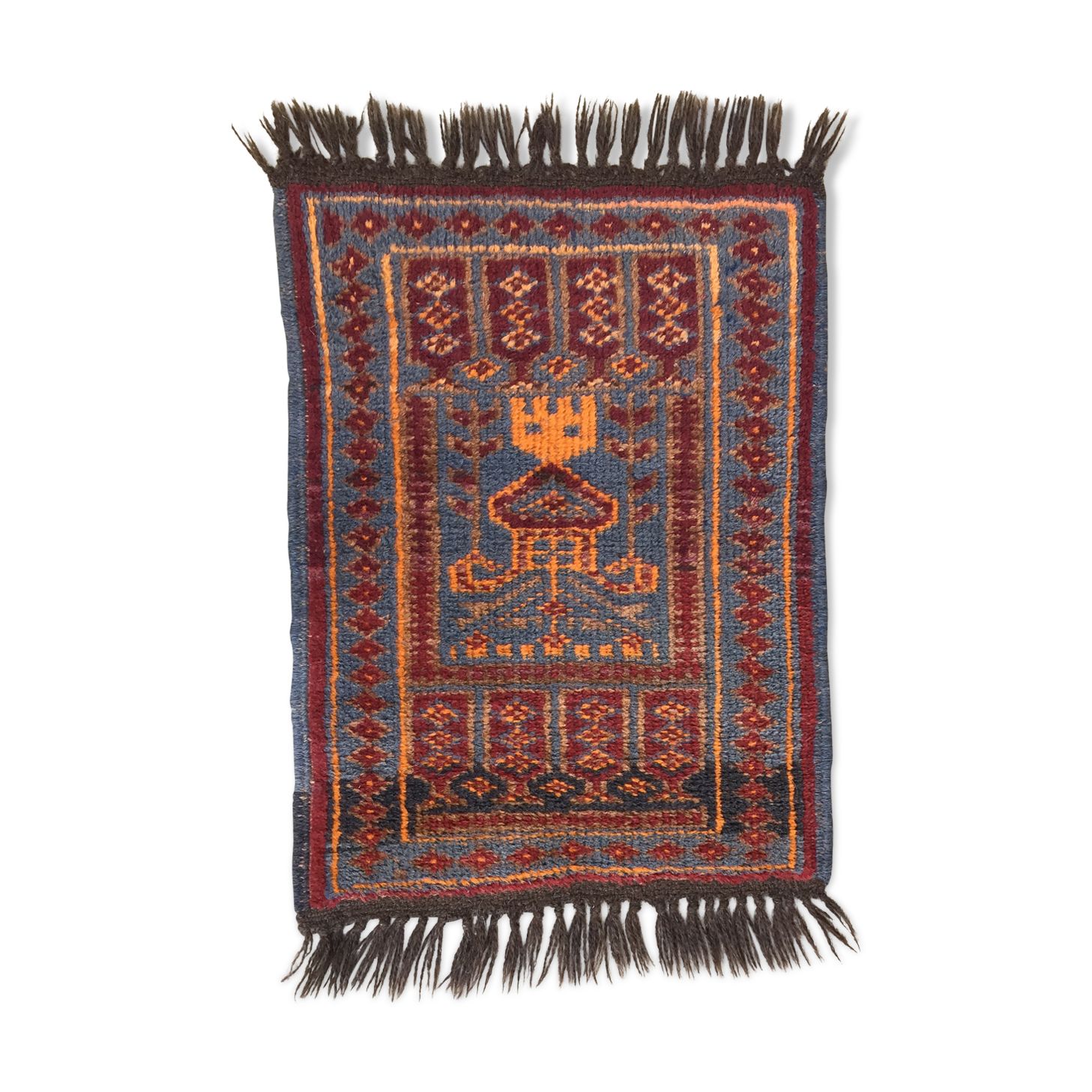 Oriental carpet pure wool 78 x 48cm