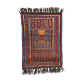 Oriental carpet pure wool 78 x 48cm