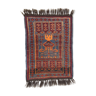 Oriental carpet pure wool 78 x 48cm
