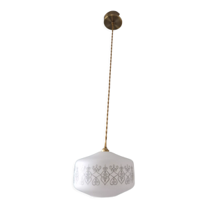 Suspension bulbe vintage verre