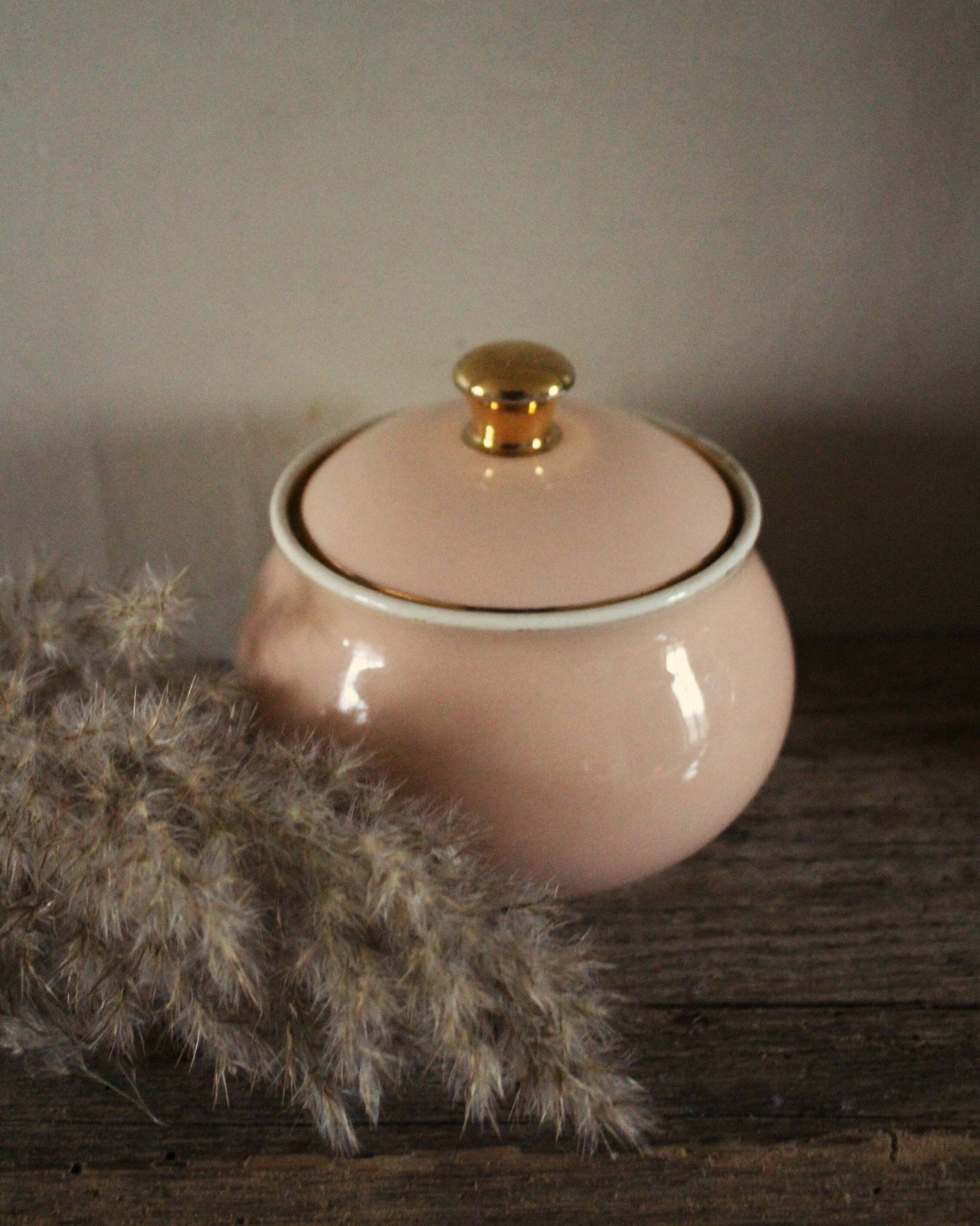 Sucrier rose poudré doré Villeroy Boch