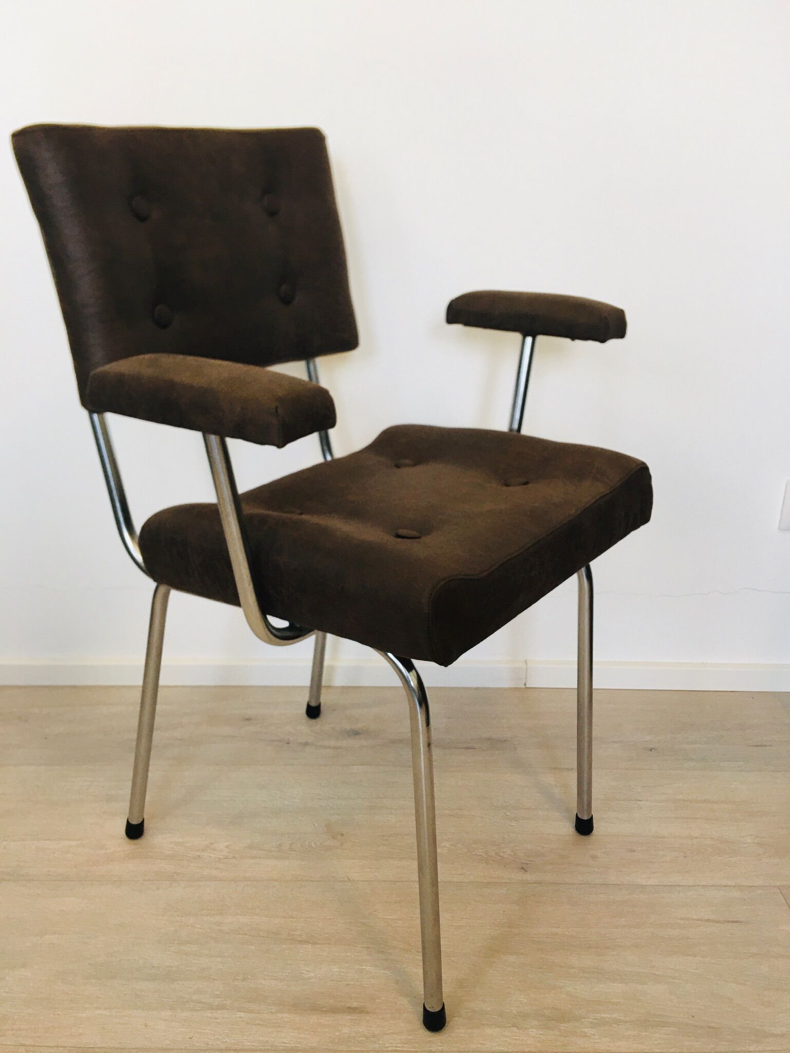 Brown Czech Tubular Chair from Belet, 1970s