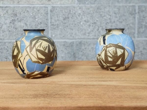 Paire de vases en céramique par Louis Giraud
