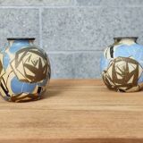 Pair of ceramic vases by Louis Giraud
