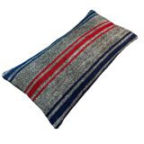 Vintage turkish kilim cushion cover , 30 x 60 cm