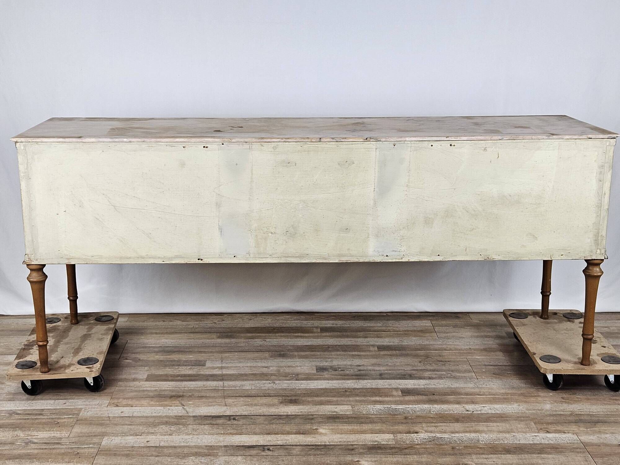 1980s chest of drawers with marble top and four drawers