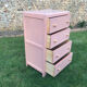 Commode vintage 1950 rose Shabby