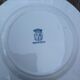 Set of 9 flat plates in iron earth St Amand and Hamage