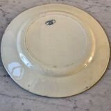plat rond A&C Salins modèle Bourgogne fin XIXème