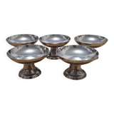 Vintage ice cream bowls in 18/10 stainless steel