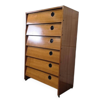 Vintage wooden shoe cabinet / drop-leaf cabinet