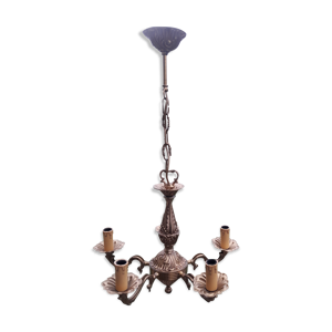 lustre 5 feux en bronze