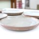 Set de 6 assiettes creuses en grès, années 70